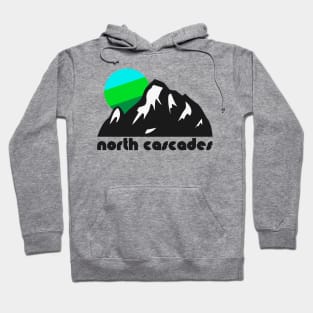 Retro North Cascades ))(( Tourist Souvenir National Park Design Hoodie